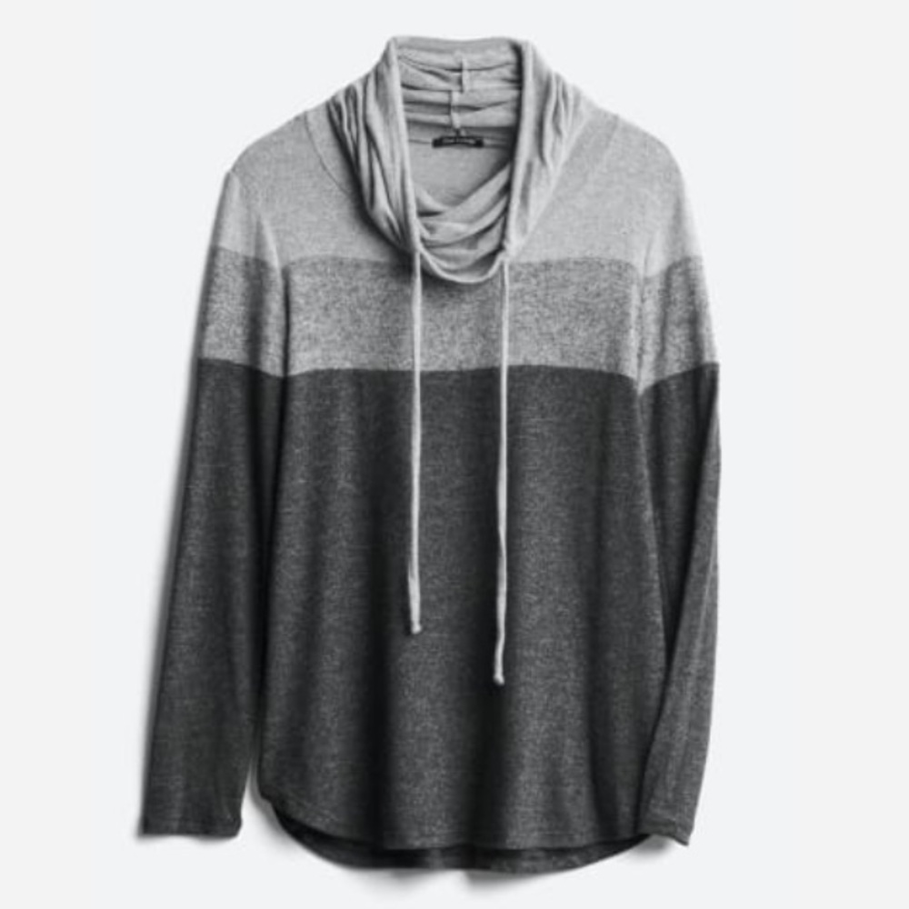 Poplar Cowl Neck Brushed Knit Top